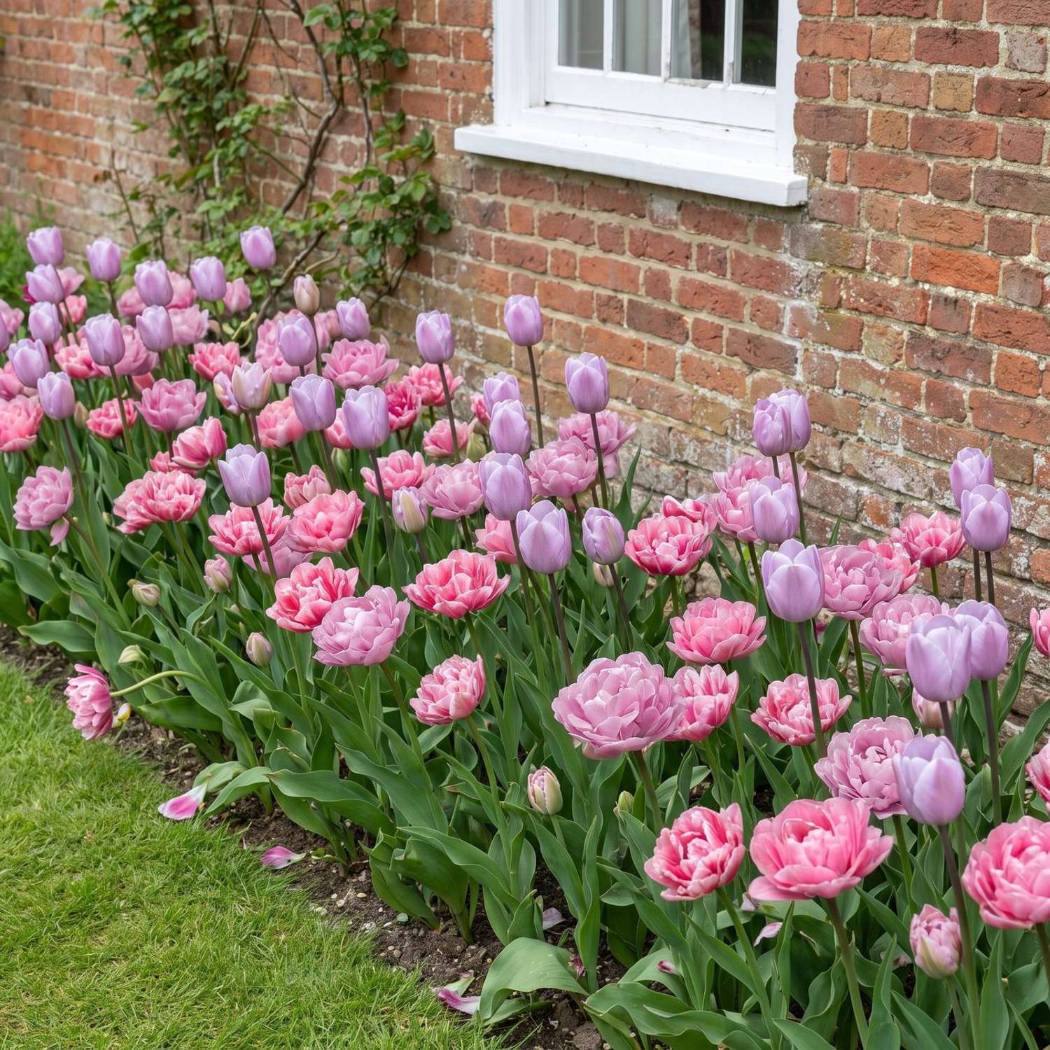 Færdigbed 'Pink Ruffles' (1 m²)